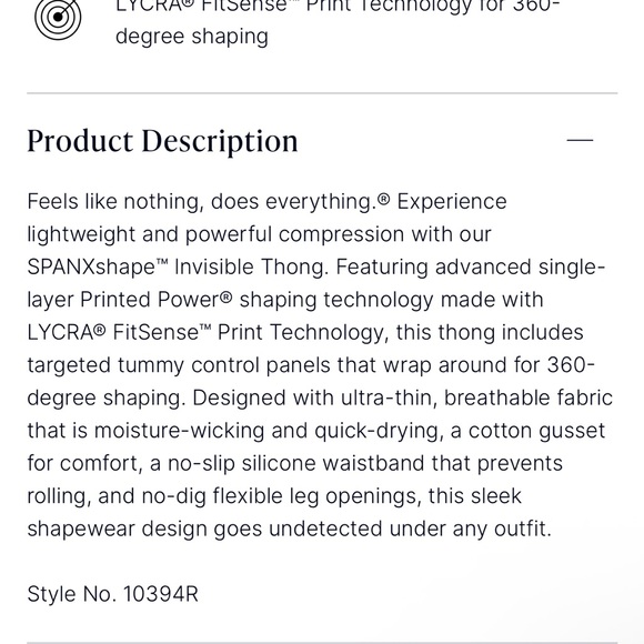 NWT Invisible thong - Picture 7 of 10